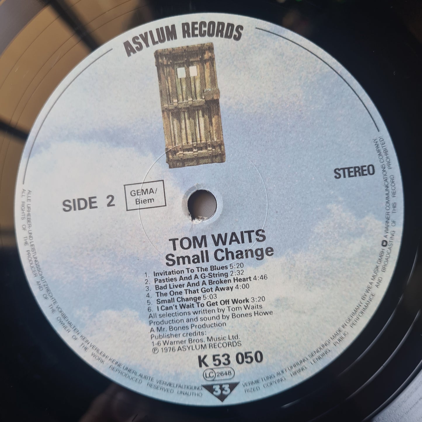 Tom Waits – Small Change- 1976 (German Pressing) - Vinyl Record LP (near mint)