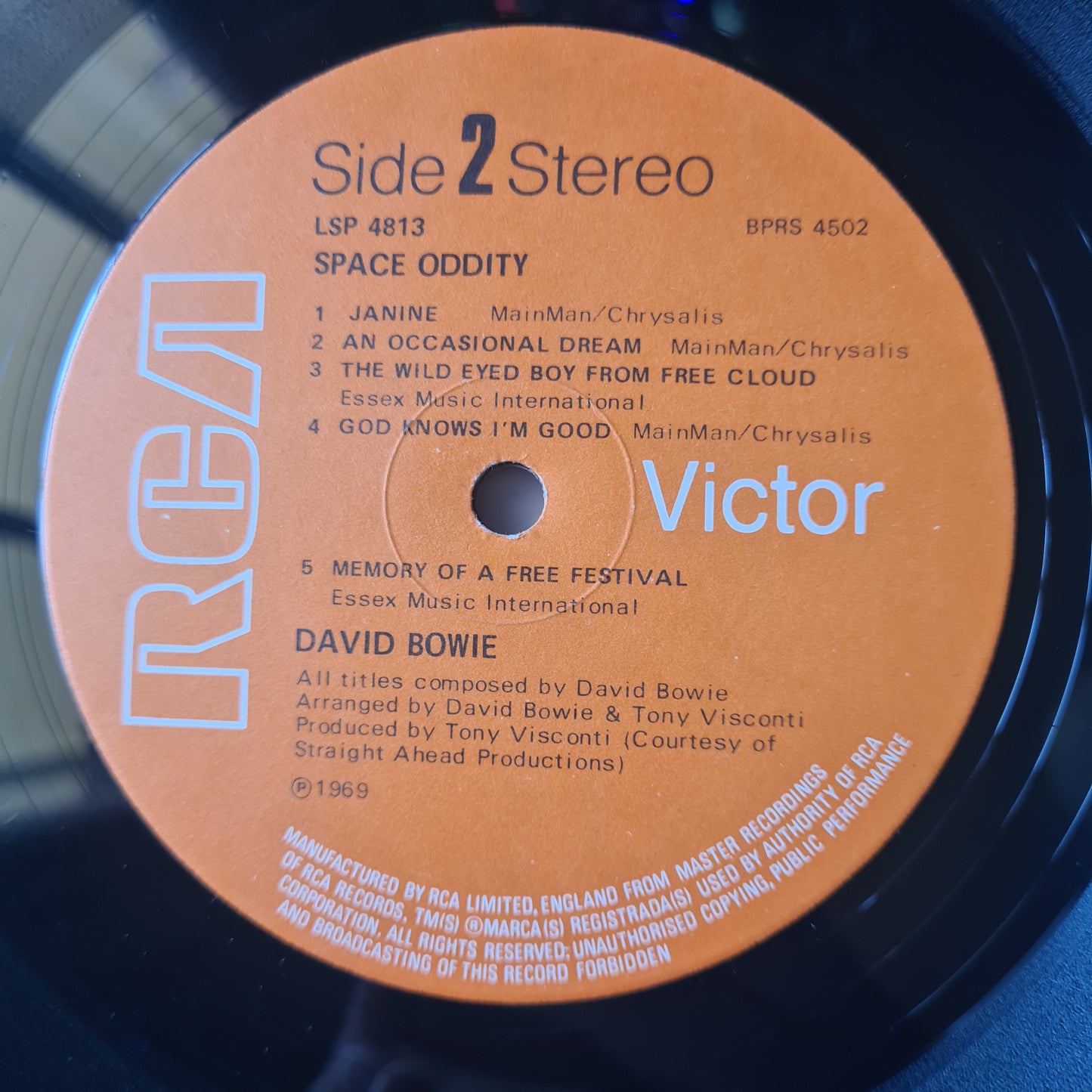 David Bowie – Space Oddity - 1972 (UK Pressing) - Vinyl Record LP