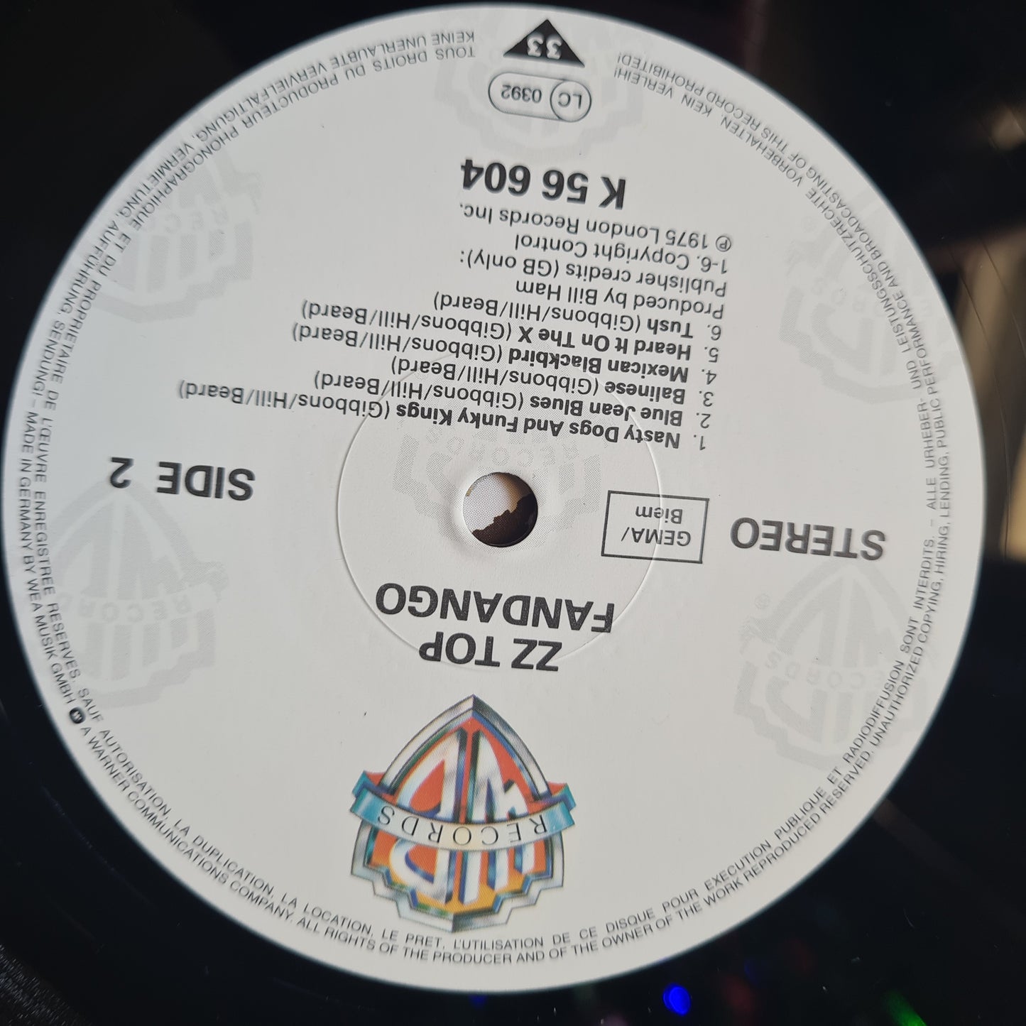 ZZ Top – Fandango! - 1975 (1981 German Pressing) - Vinyl Record LP (near mint)