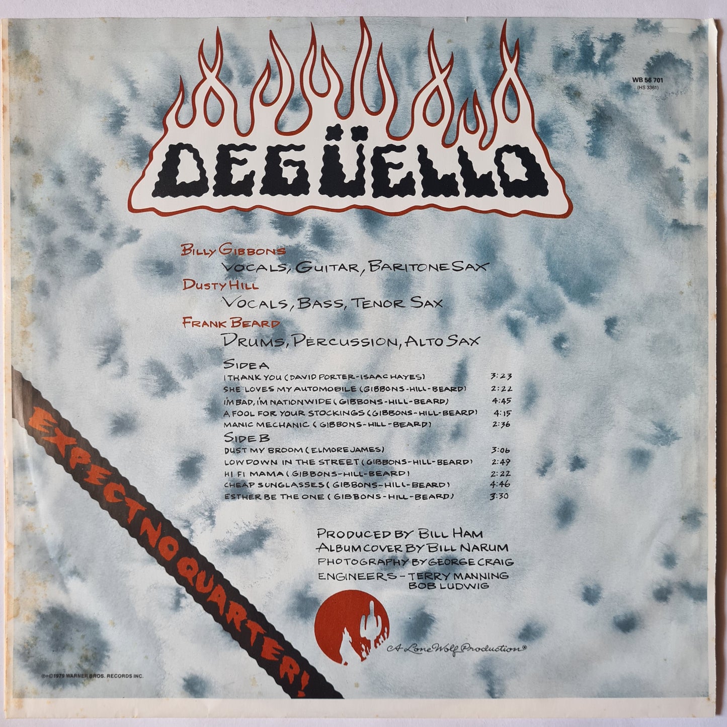 ZZ Top – Degüello - 1979 (1981 German Pressing) - Vinyl Record LP (near mint)