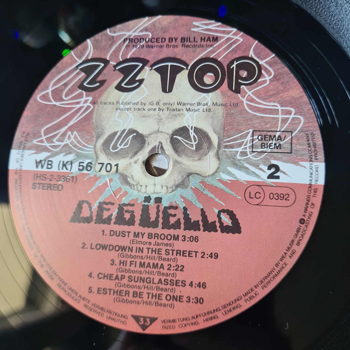 ZZ Top – Degüello - 1979 (1981 German Pressing) - Vinyl Record LP (near mint)