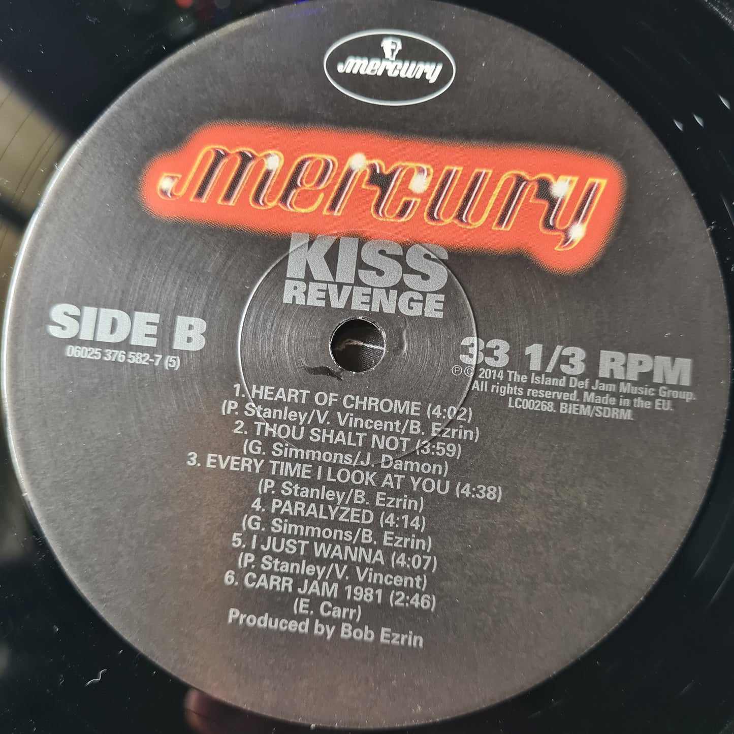 KISS – Revenge - 2014 Europe Re-Press - Vinyl Record LP