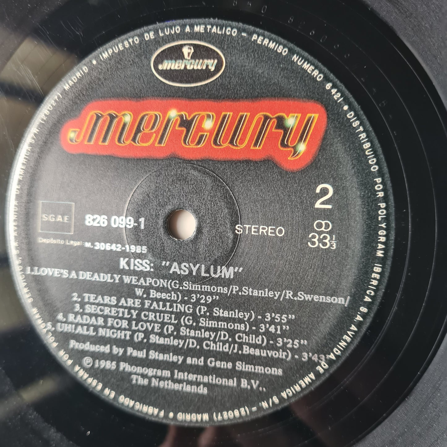 KISS – Asylum - 1985 (Spanish Pressing) - Vinyl Record LP