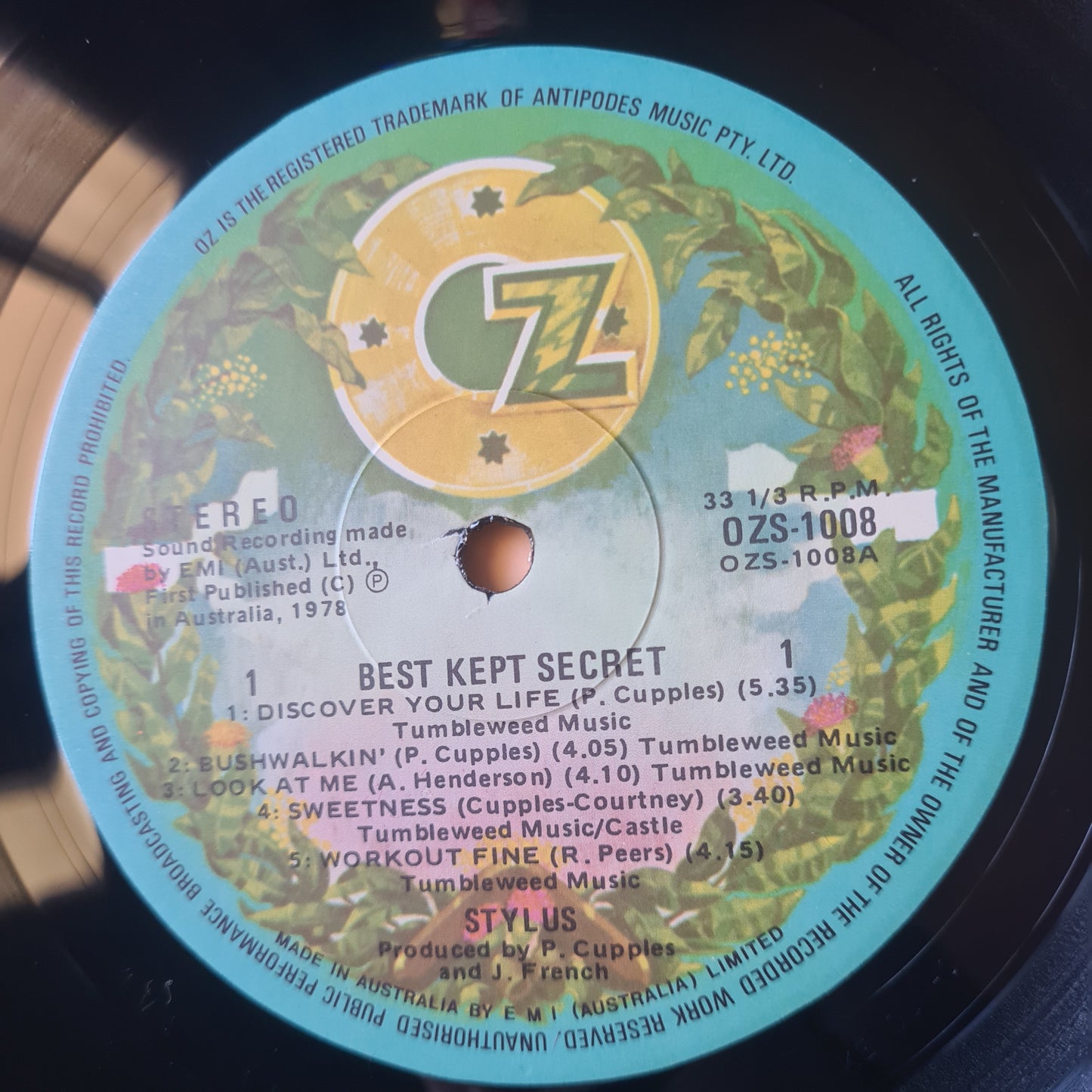 Stylus – The Best Kept Secret - 1978 - Vinyl Record LP (EX)