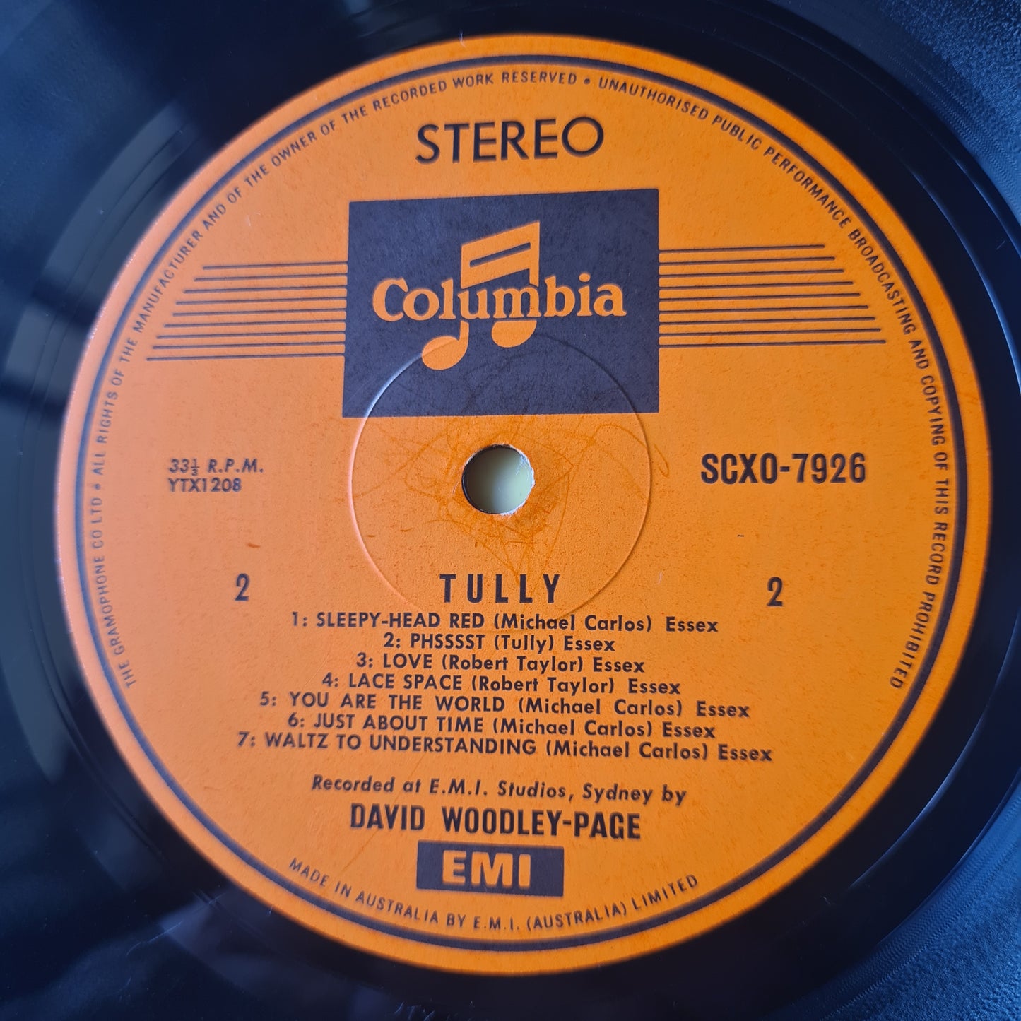 Tully – Tully - 1970 - Vinyl Record LP (Oz Rock Gem!)