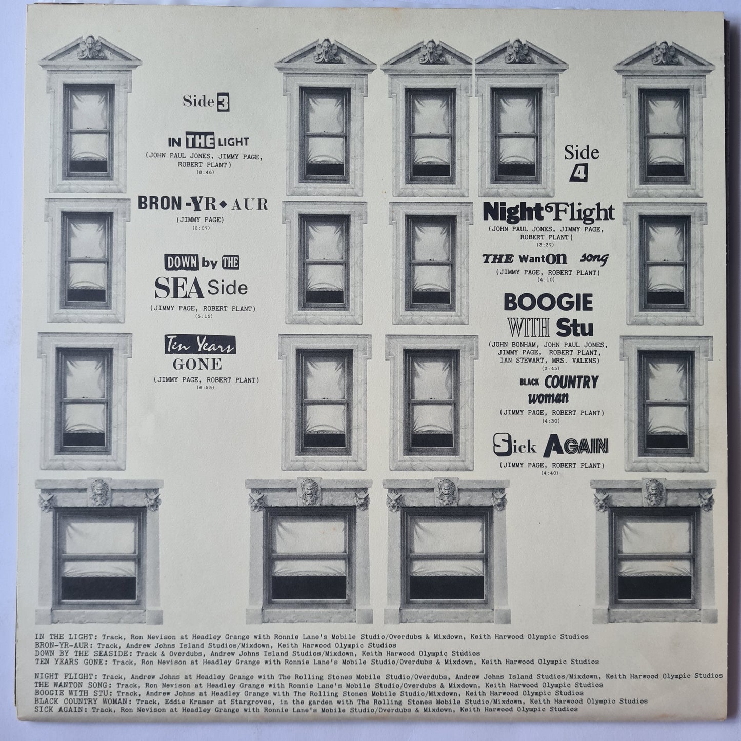 Led Zeppelin – Physical Graffiti - 1975 (Die Cut Cover) - Vinyl Record 2LP