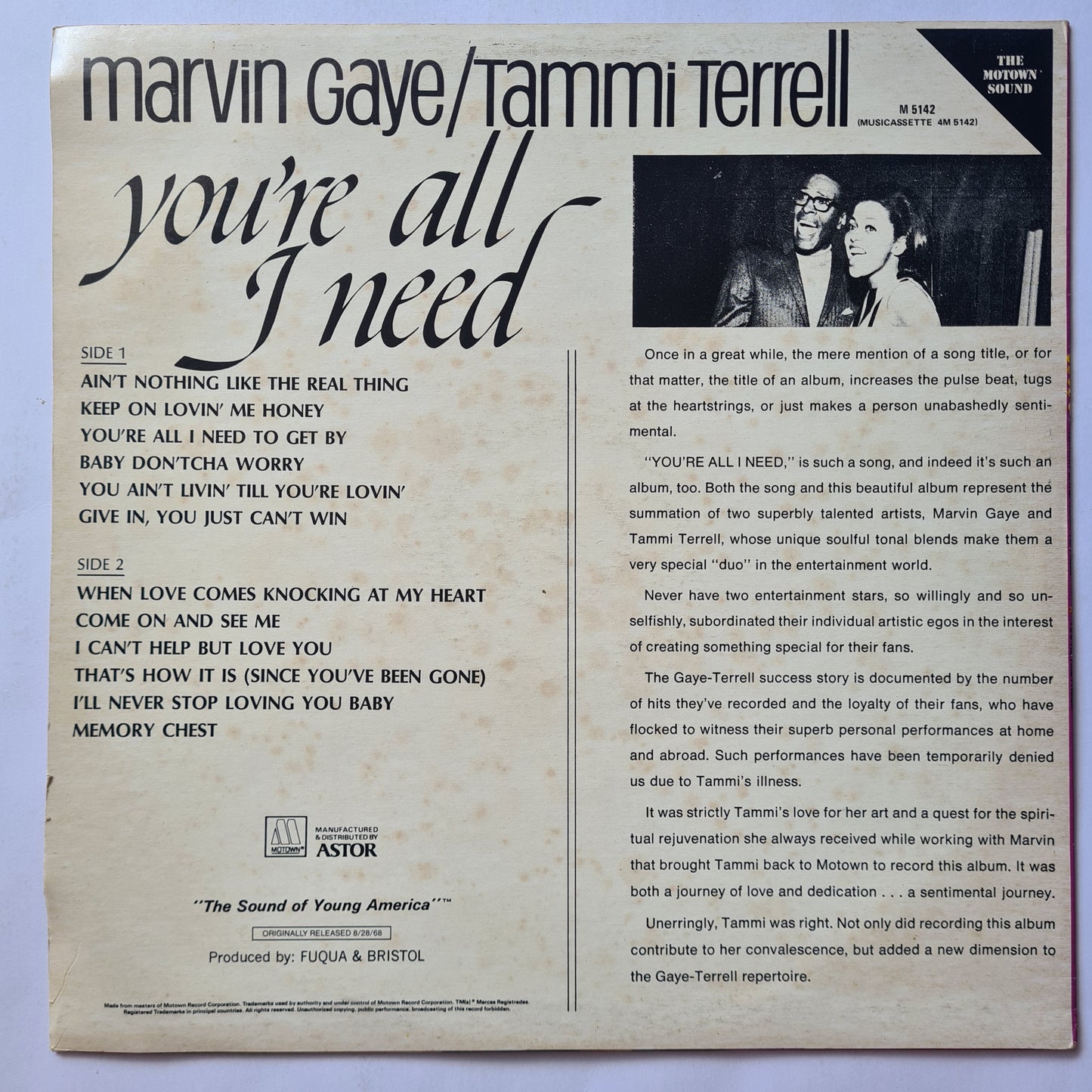 Marvin Gaye / Tammi Terrell - 1968 (1981 Australian Pressing) - Vinyl Record LP (near mint)
