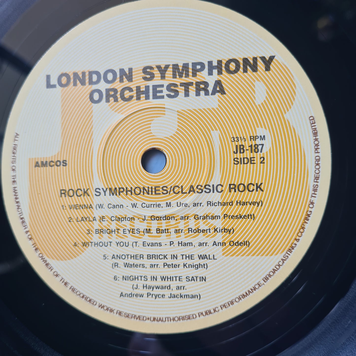 The London Symphony Orchestra - Rock Symphonies - Vinyl Record LP
