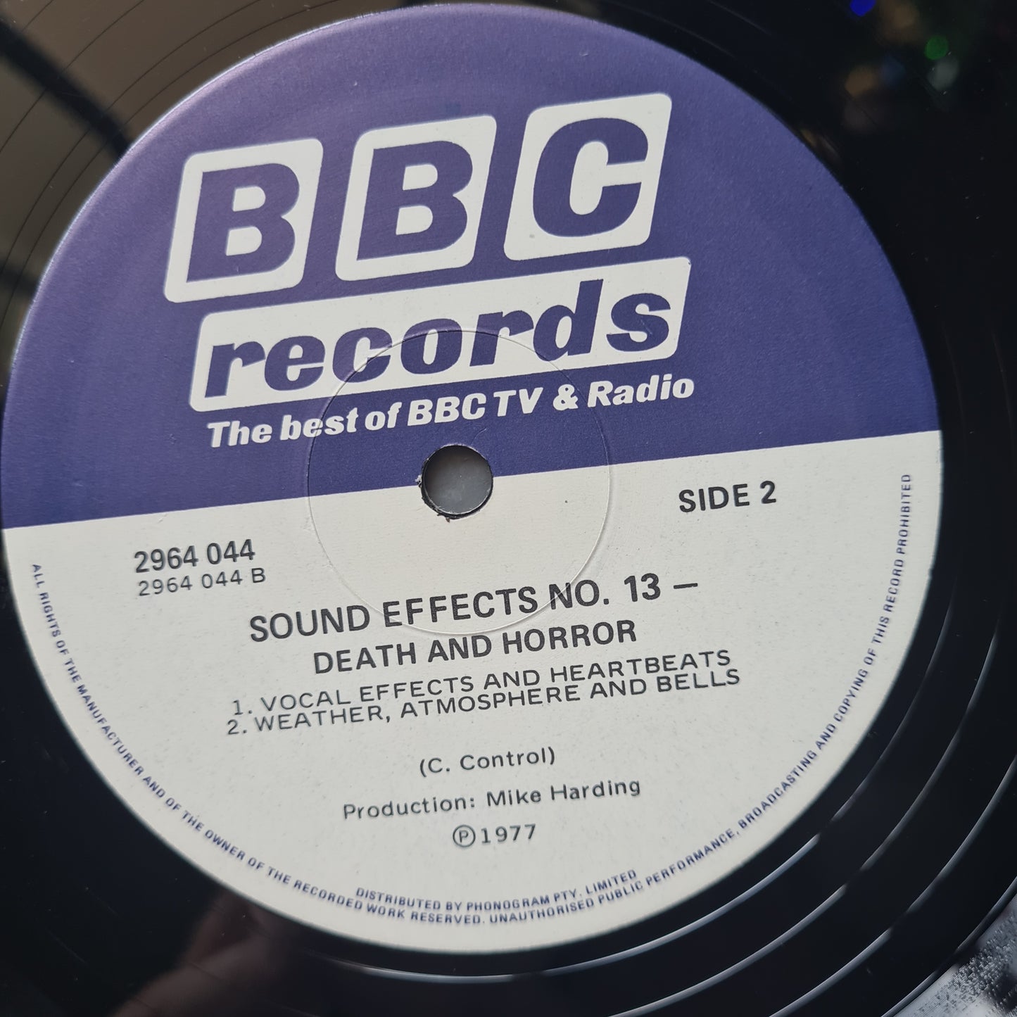 Various/ Unknown - Sound Effects Death & Horror - 1977 - Vinyl Record LP