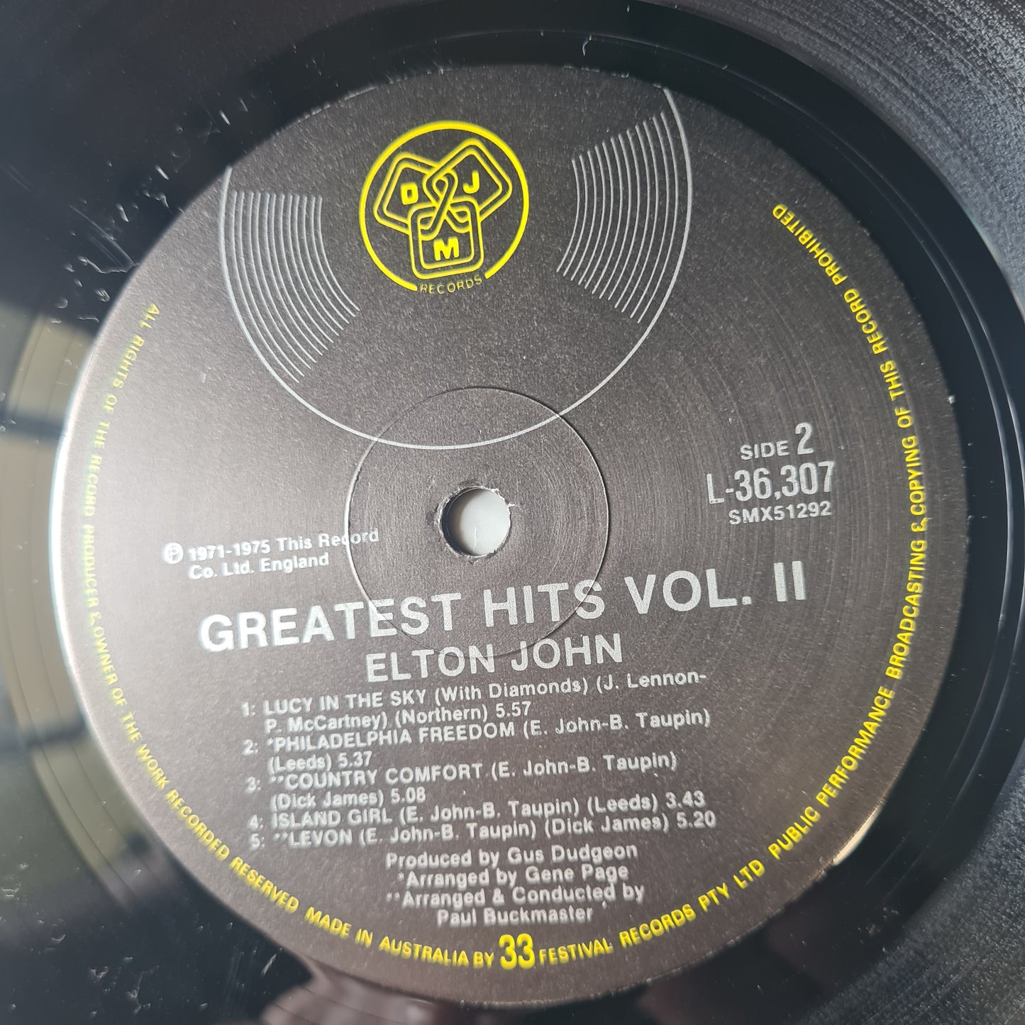 Elton John – Greatest Hits Volume 2 - 1977 (Australian pressing) - Vinyl Record LP