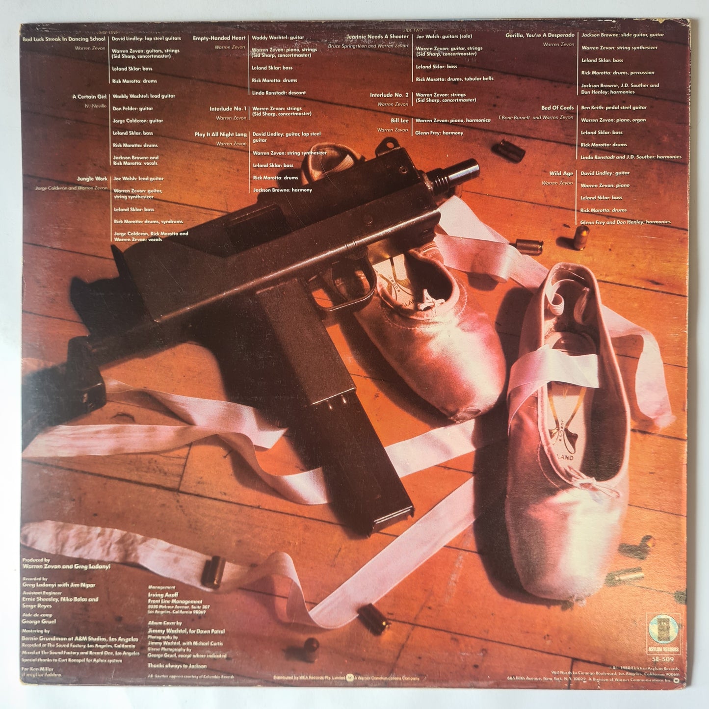 Warren Zevon – Bad Luck Streak In Dancing School - 1980 - Vinyl Record