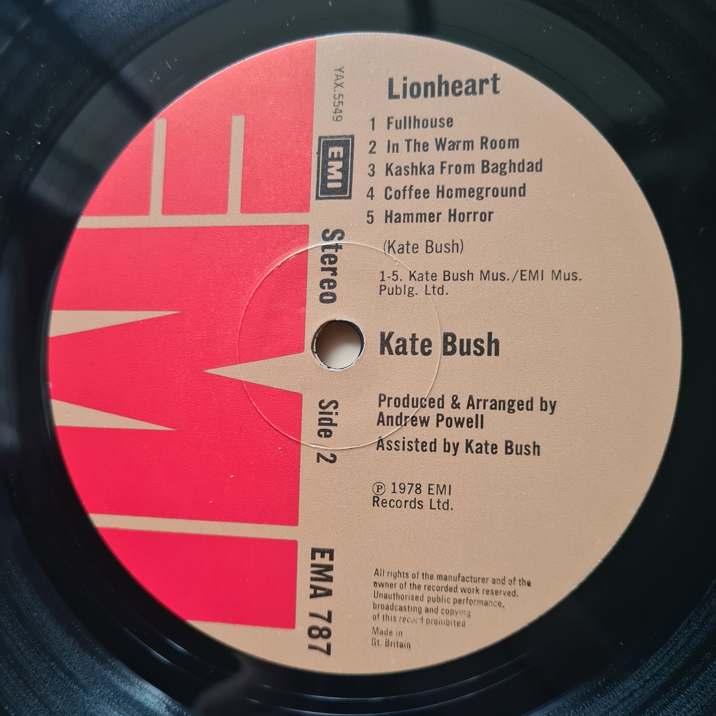 Kate Bush – Lion Heart - 1978 (1st UK Pressing) - Vinyl Record LP (Gatefold)