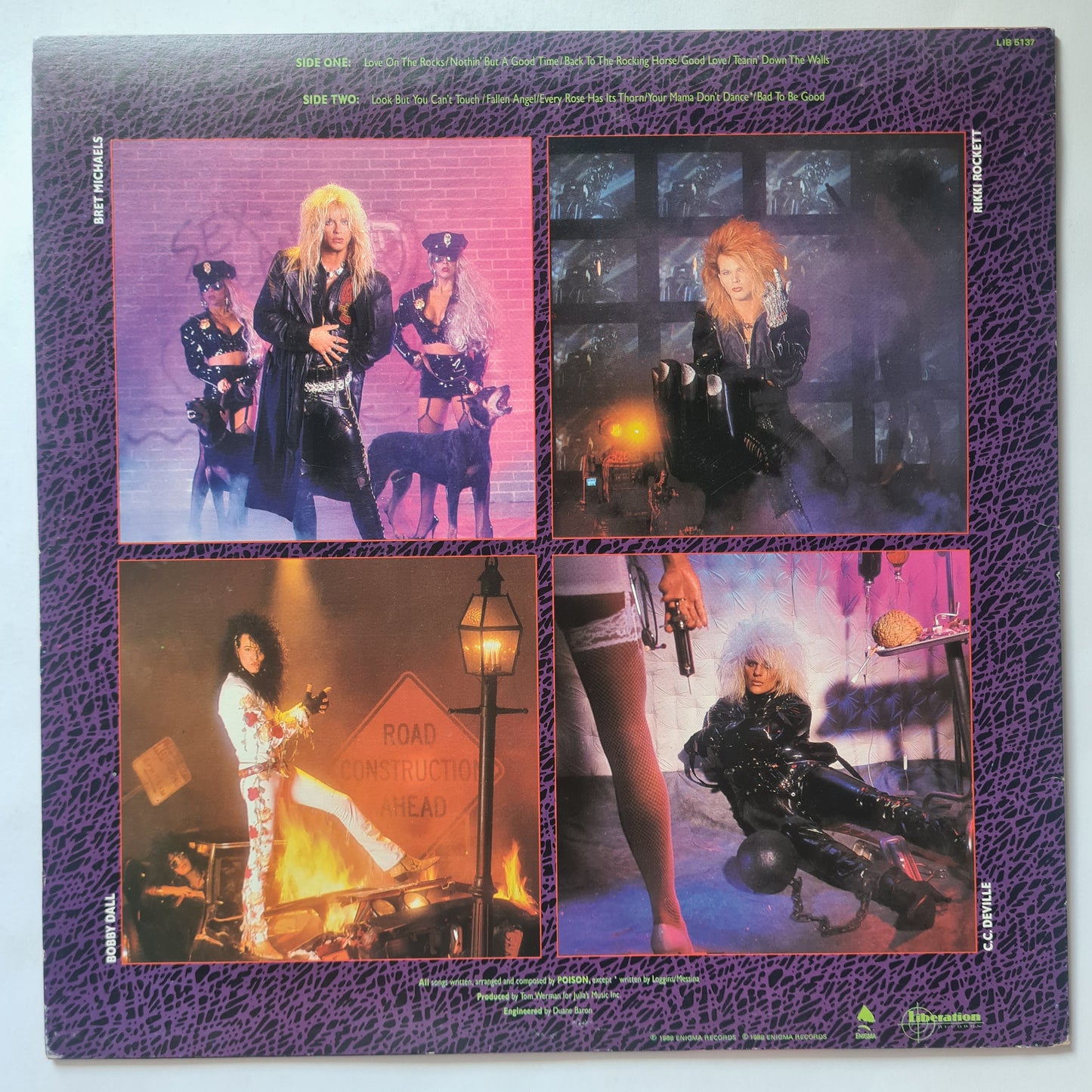 Poison – Open Up & Say... Ahh! - 1988 - Vinyl Record LP (near mint)