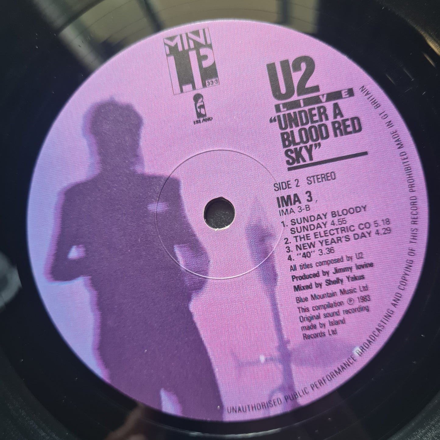 U2 – Live "Under Blood Red Sky" - 1983 (UK Pressing) - Vinyl Record LP