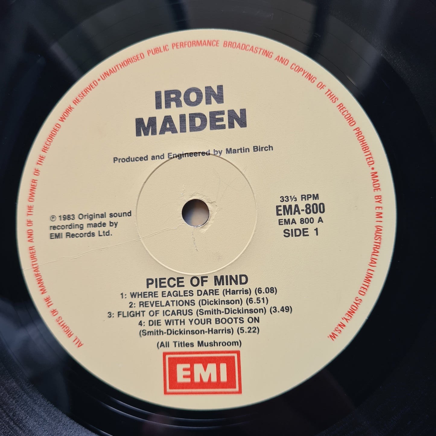 Iron Maiden – Piece Of Mind - 1983 (Gatefold) - Vinyl Record LP (near mint)