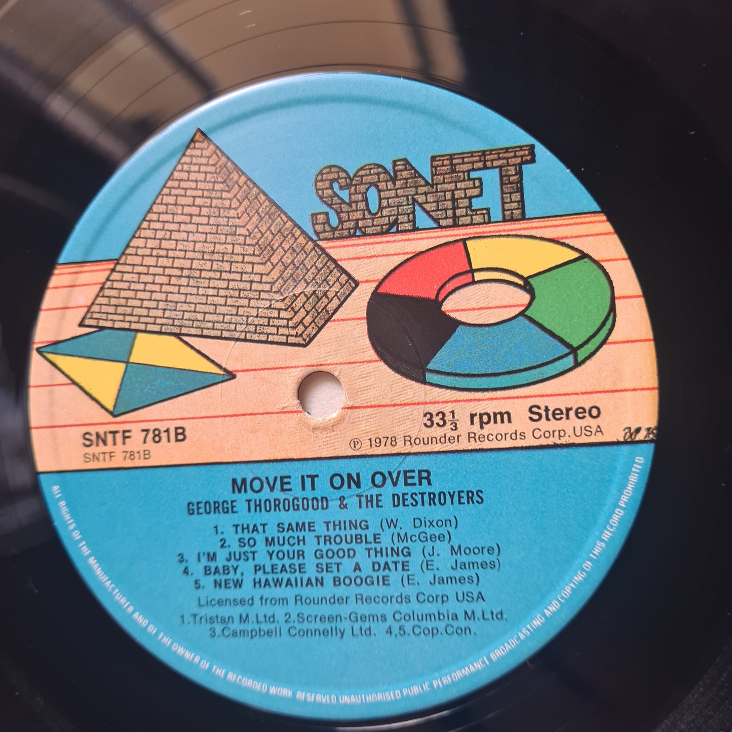 George Thorogood & The Destroyers– Move It On Over - 1978 UK Press - Vinyl Record LP (near mint)