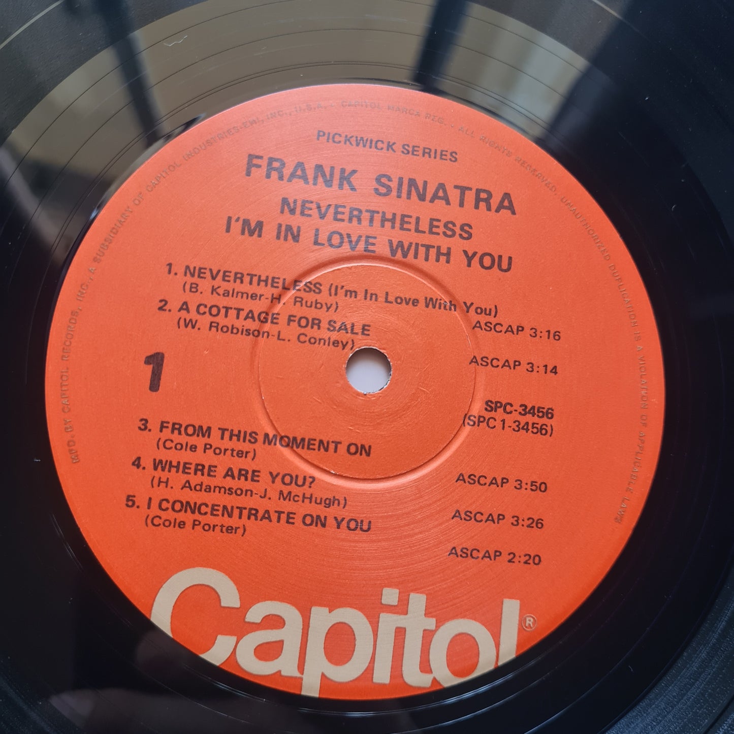 Frank Sinatra – Nevertheless I'm In Love With You - 1968 - Vinyl Record LP