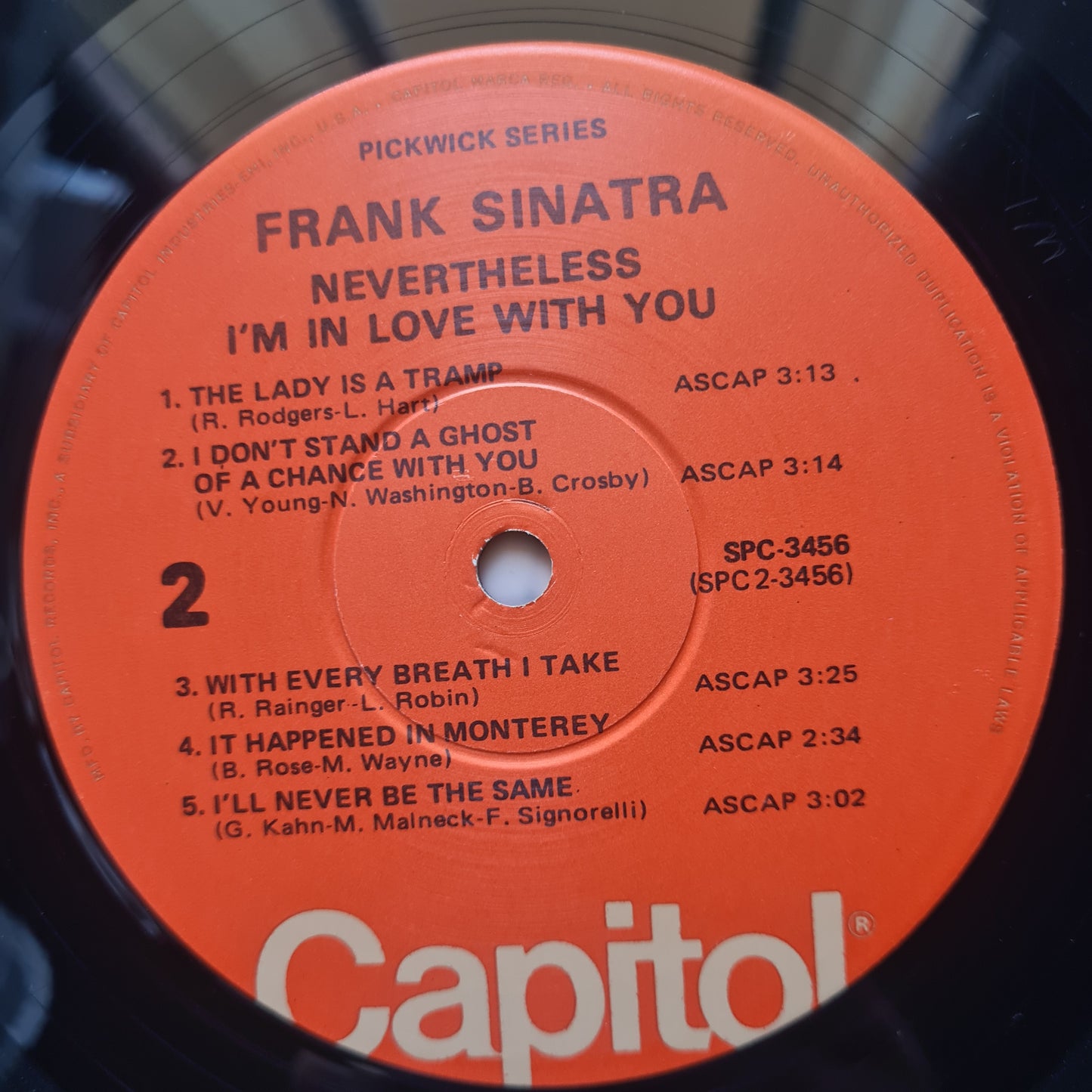 Frank Sinatra – Nevertheless I'm In Love With You - 1968 - Vinyl Record LP