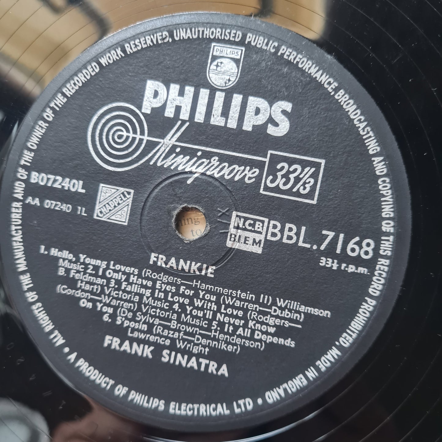 Frank Sinatra – Frankie - 1957 - Vinyl Record LP