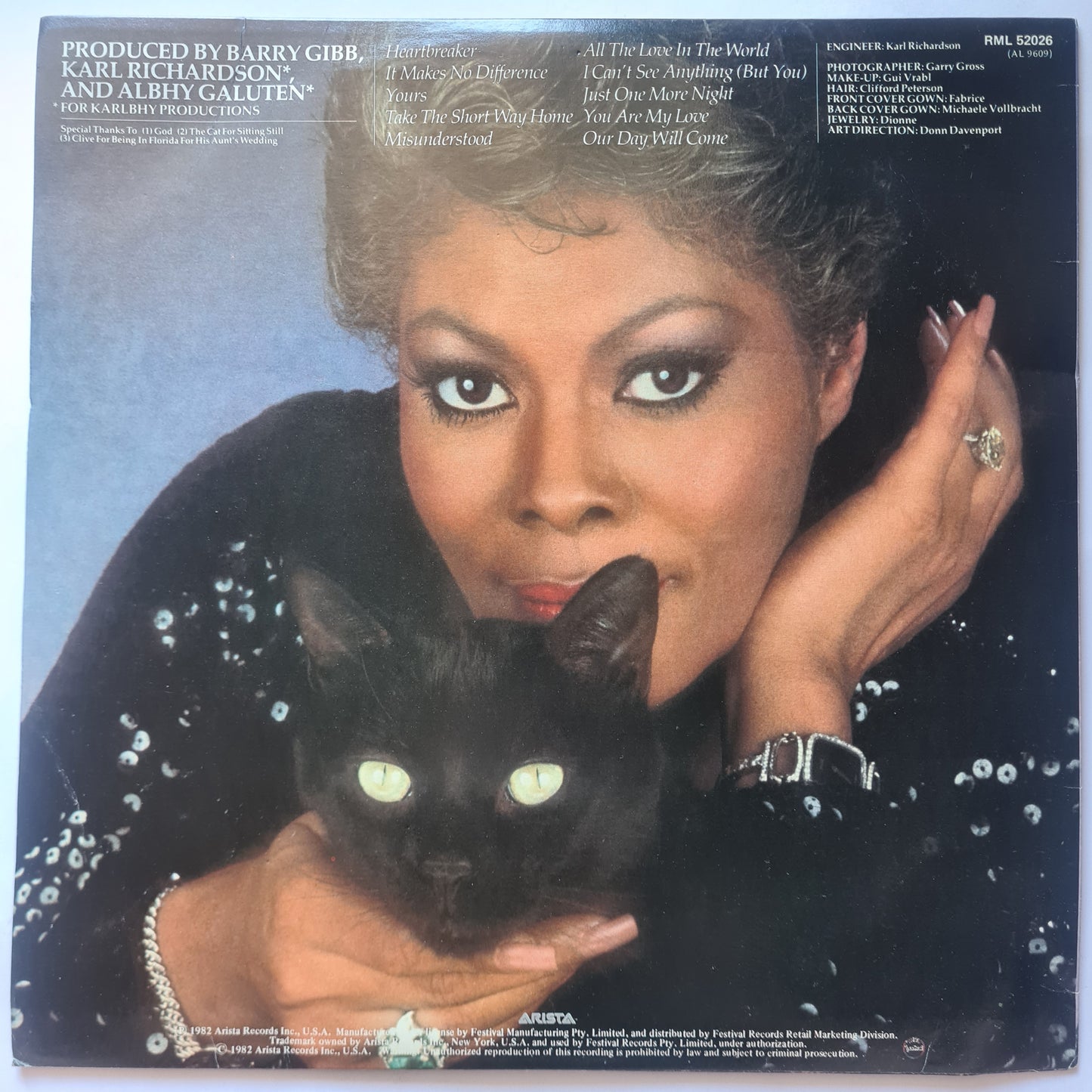 Dionne Warwick – Heartbreaker- 1982 - Vinyl Record LP (near mint)