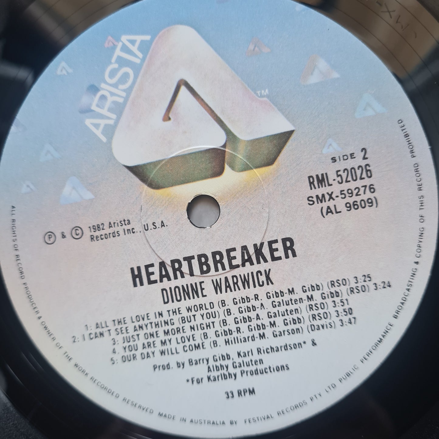 Dionne Warwick – Heartbreaker- 1982 - Vinyl Record LP (near mint)