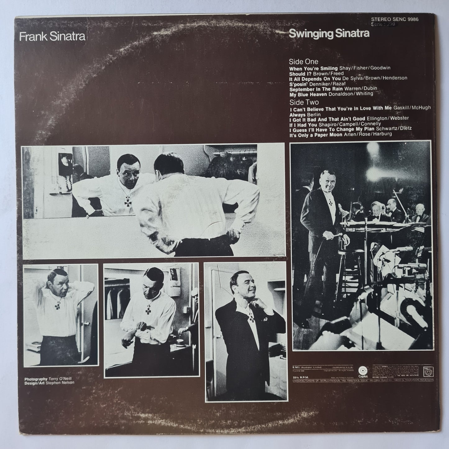Frank Sinatra – Swinging Sinatra - (Australian Pressing)- Vinyl Record LP (near mint)