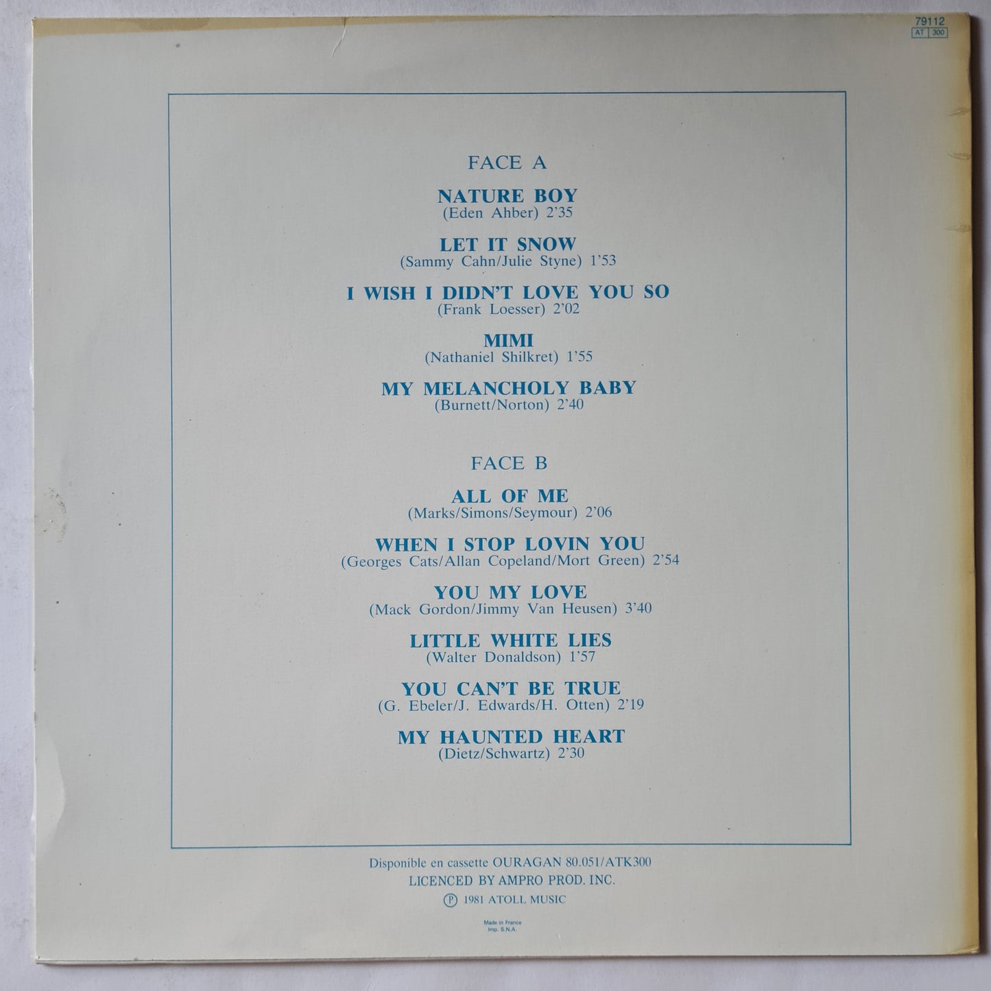 Frank Sinatra – Collection Portrait De Frank Sinatra - 1980 - Vinyl Record LP (near mint)