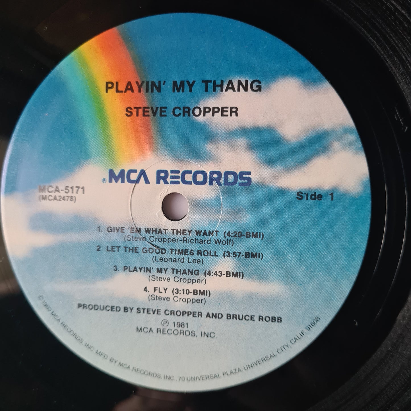 Steve Cropper – Playin' My Thang - 1981 - Vinyl Record LP (near mint)
