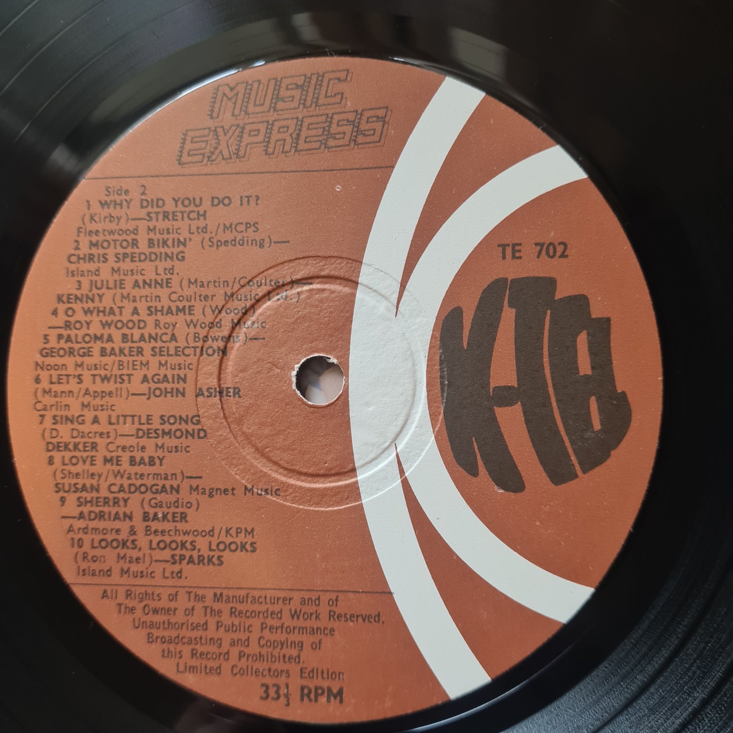 Various – K Tel's Music Express - 1975 - Vinyl Record LP (near mint)