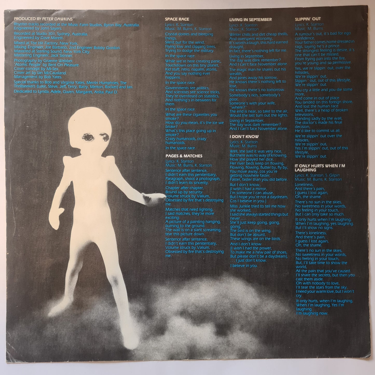 Mi-Sex – Space Race - 1980 - Vinyl Record LP (near mint)