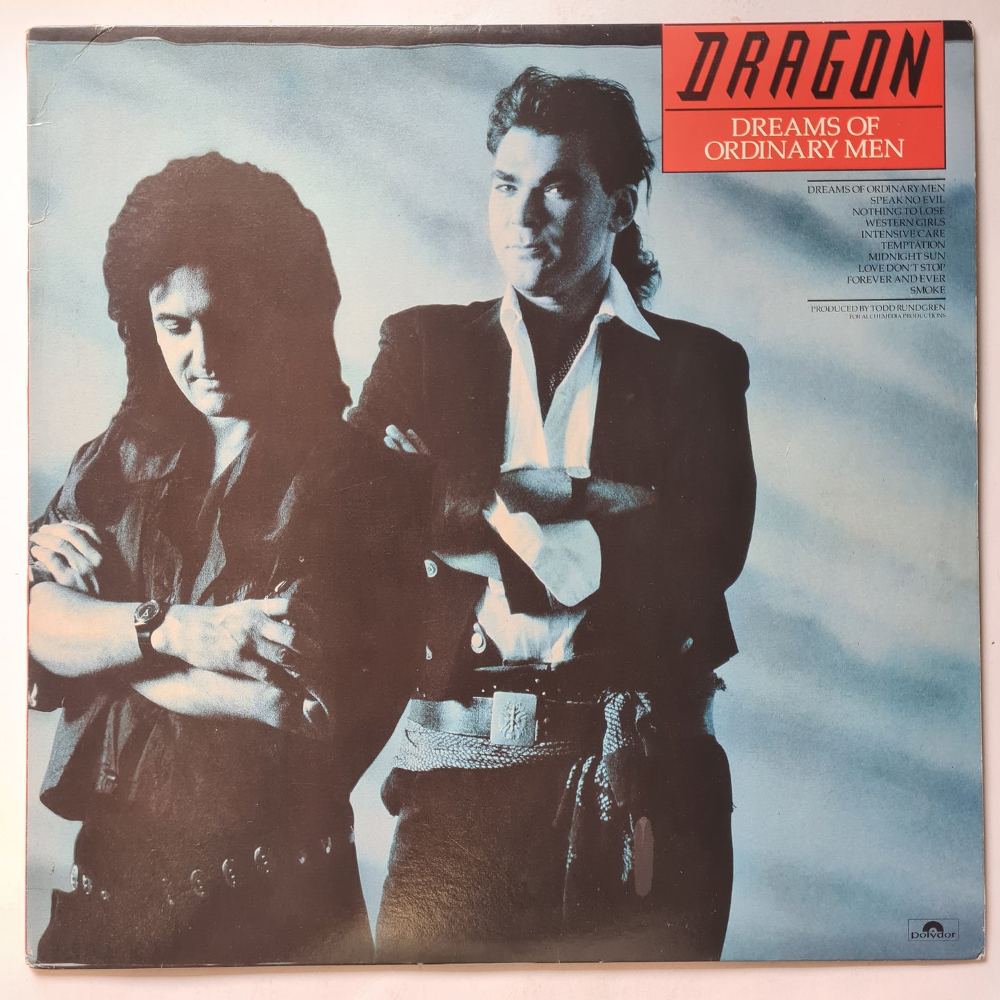 Dragon – Dreams Of Ordinary Men - 1986 - Vinyl Record LP (SIGNED BY TODD HUNTER)