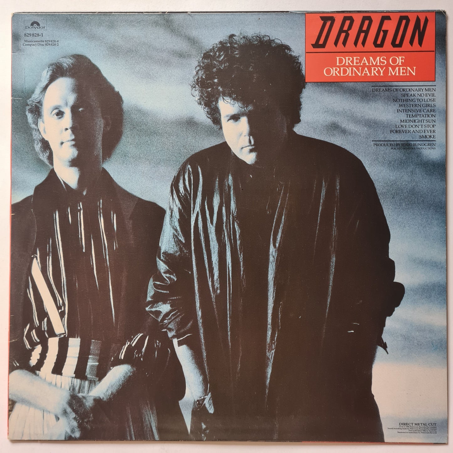 Dragon – Dreams Of Ordinary Men - 1986 - Vinyl Record LP (SIGNED BY TODD HUNTER)