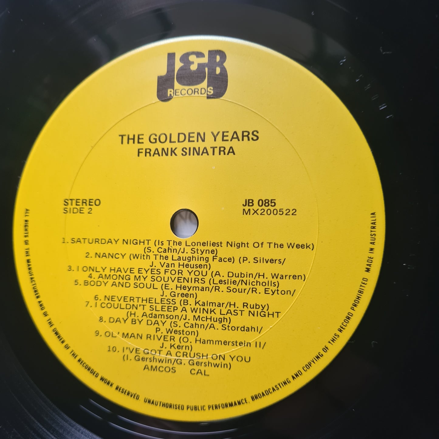 Frank Sinatra – The Golden Years - 1981 - Vinyl Record LP (near mint)