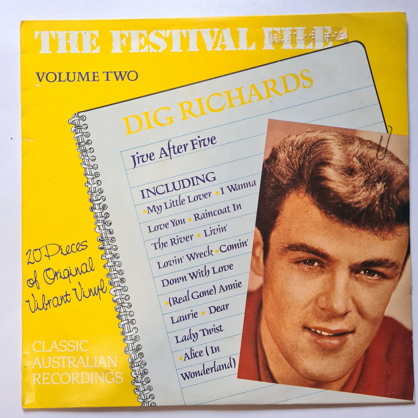 Dig Richards – Festival File: Vol 2: Jive After Five - 1988 - Vinyl Record LP