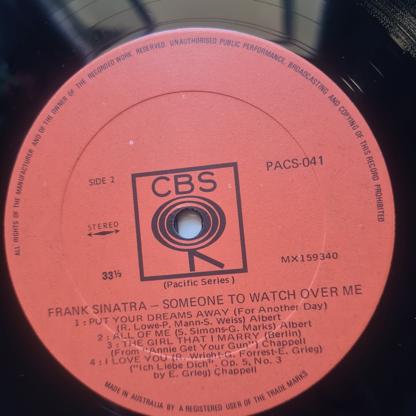 Frank Sinatra – Someone To Watch Over Me - 1968 - Vinyl Record LP (near mint)