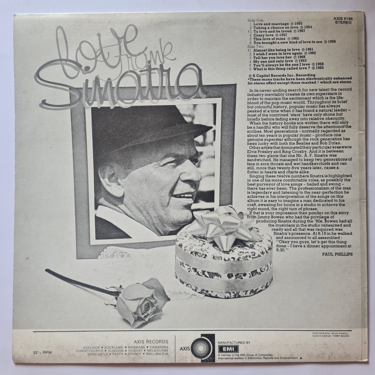 Frank Sinatra – Love - 1973 - Vinyl Record LP (near mint)