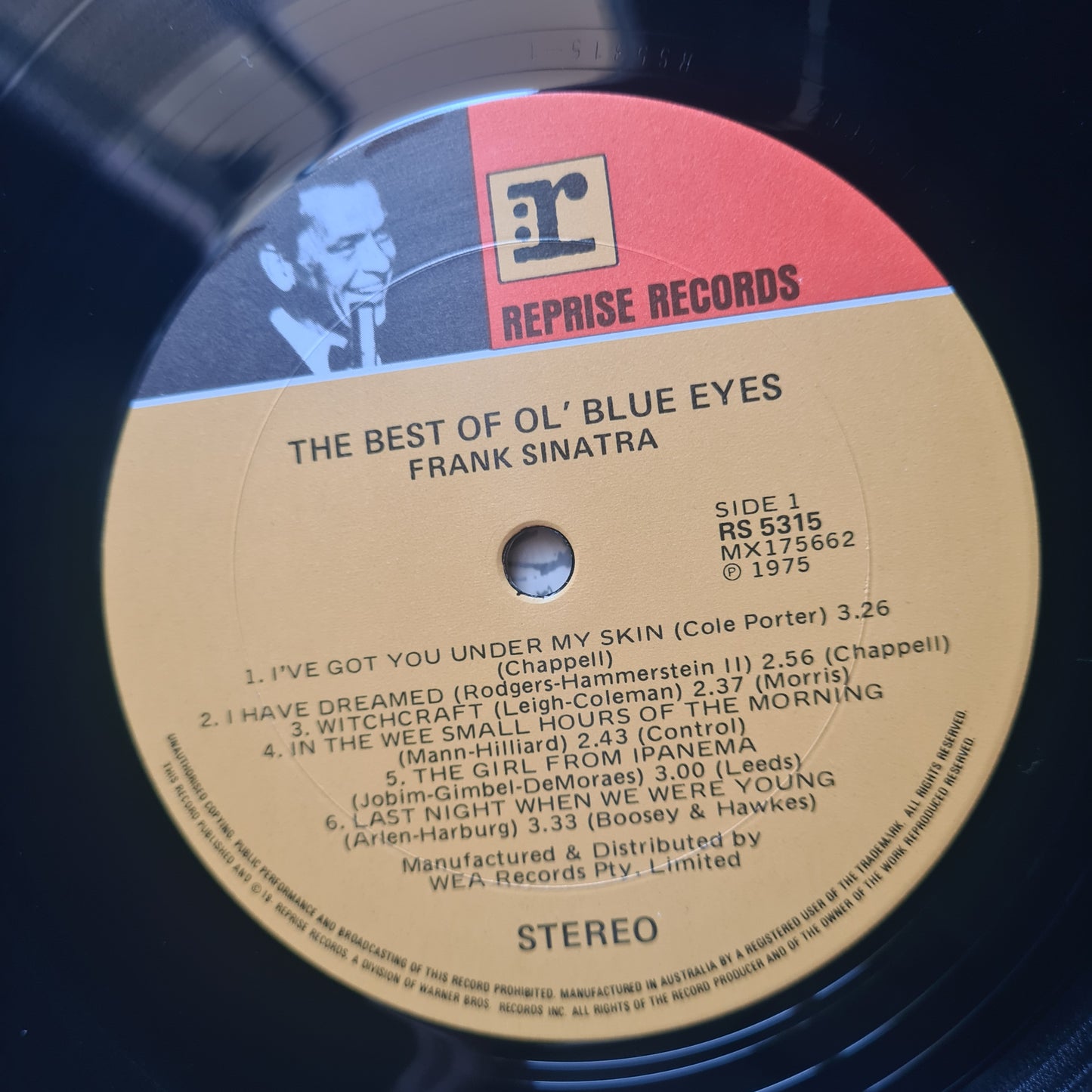 Frank Sinatra – Best Of Ol' Blue Eyes - 1975 - Vinyl Record LP (near mint)