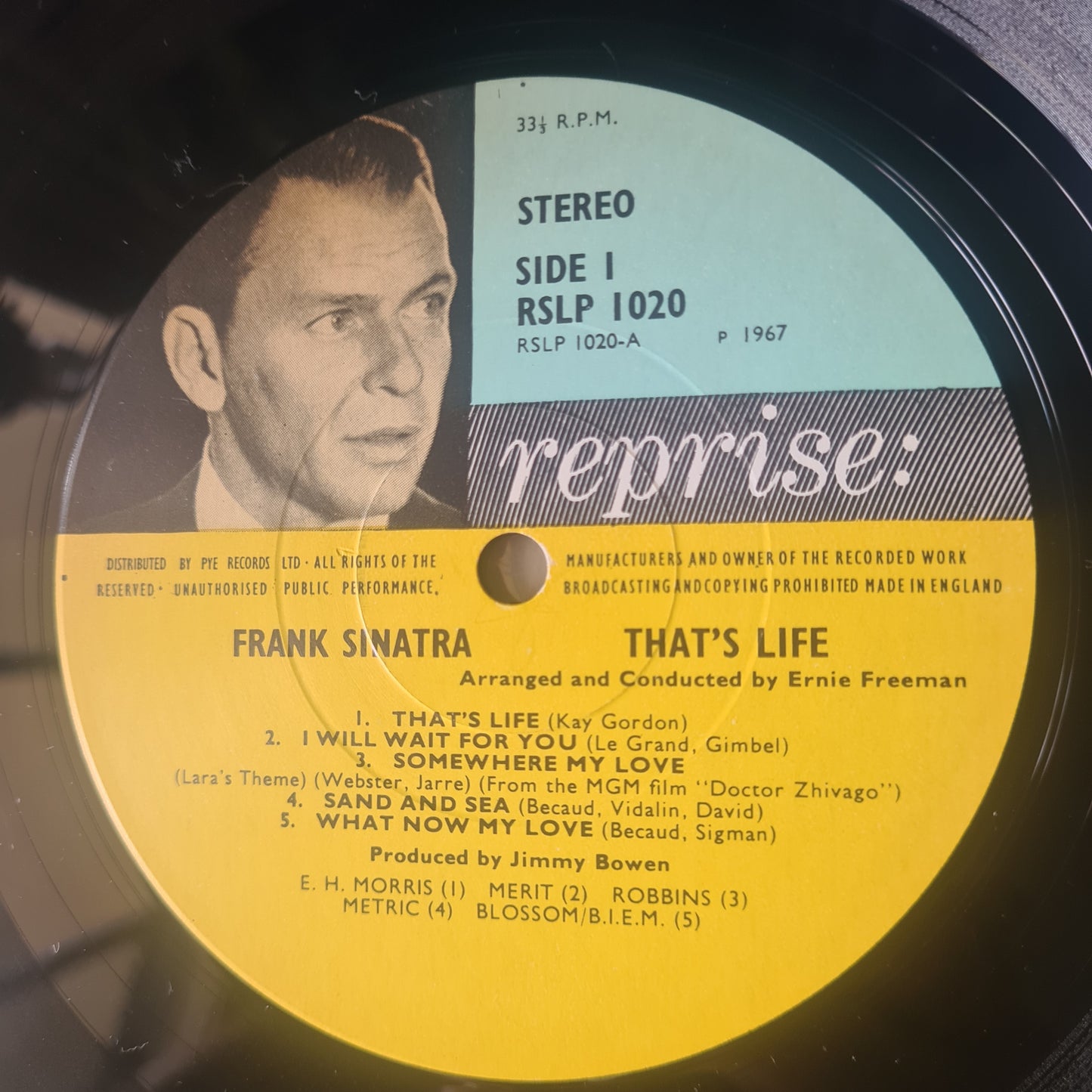 Frank Sinatra – That's Life - 1966 UK Pressing - Vinyl Record LP (near mint)