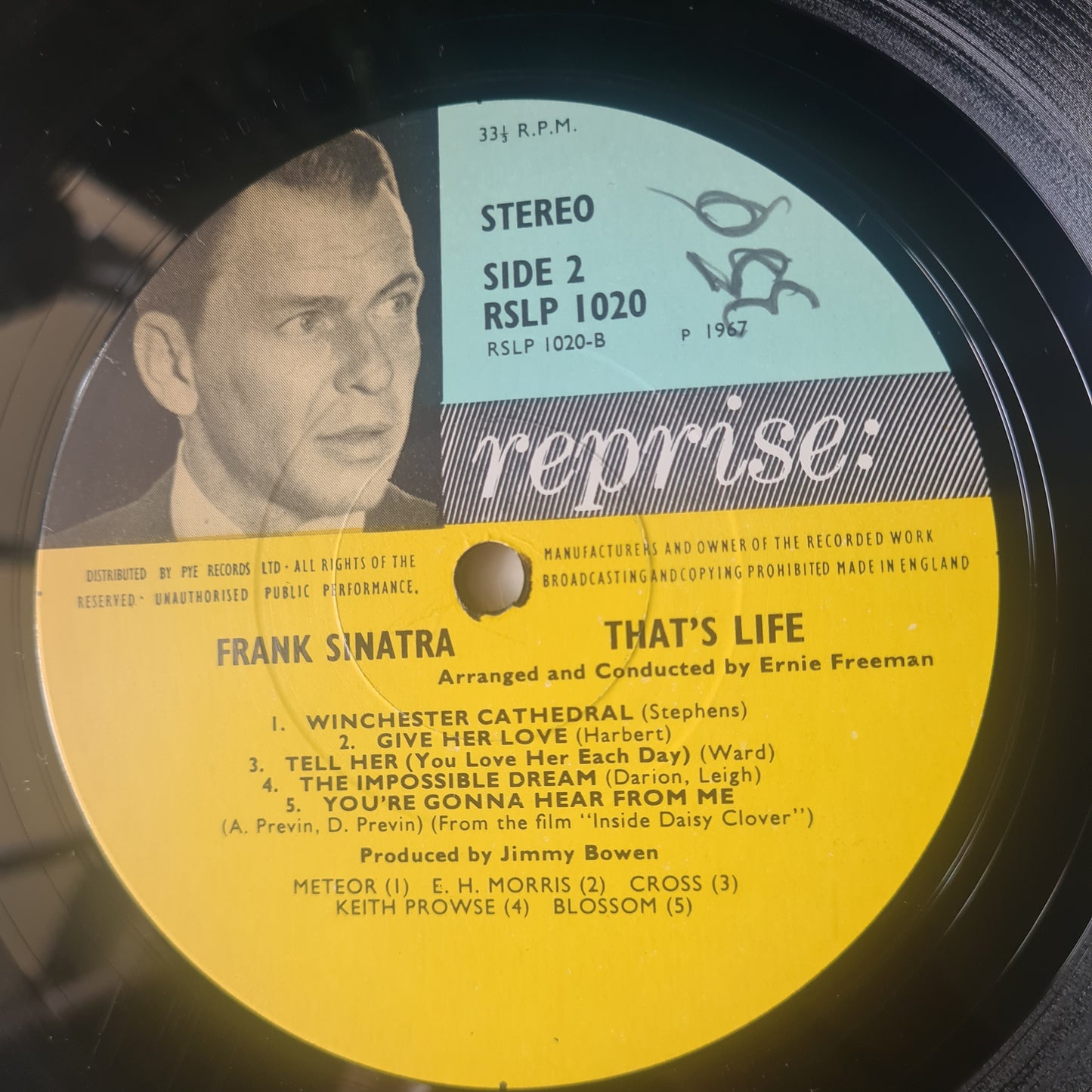 Frank Sinatra – That's Life - 1966 UK Pressing - Vinyl Record LP (near mint)