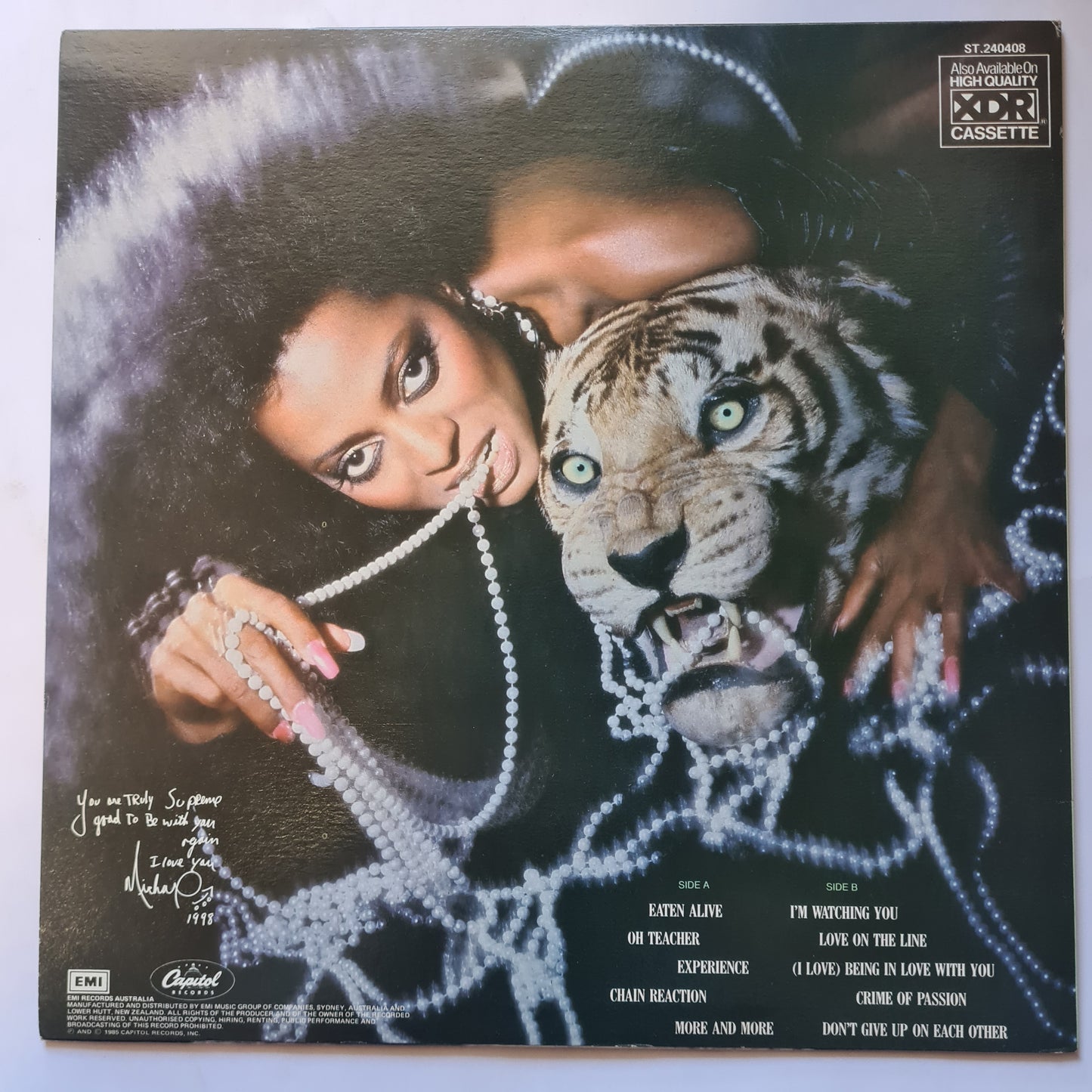 Diana Ross – Eaten Alive - 1985 - Vinyl Record LP (near mint)
