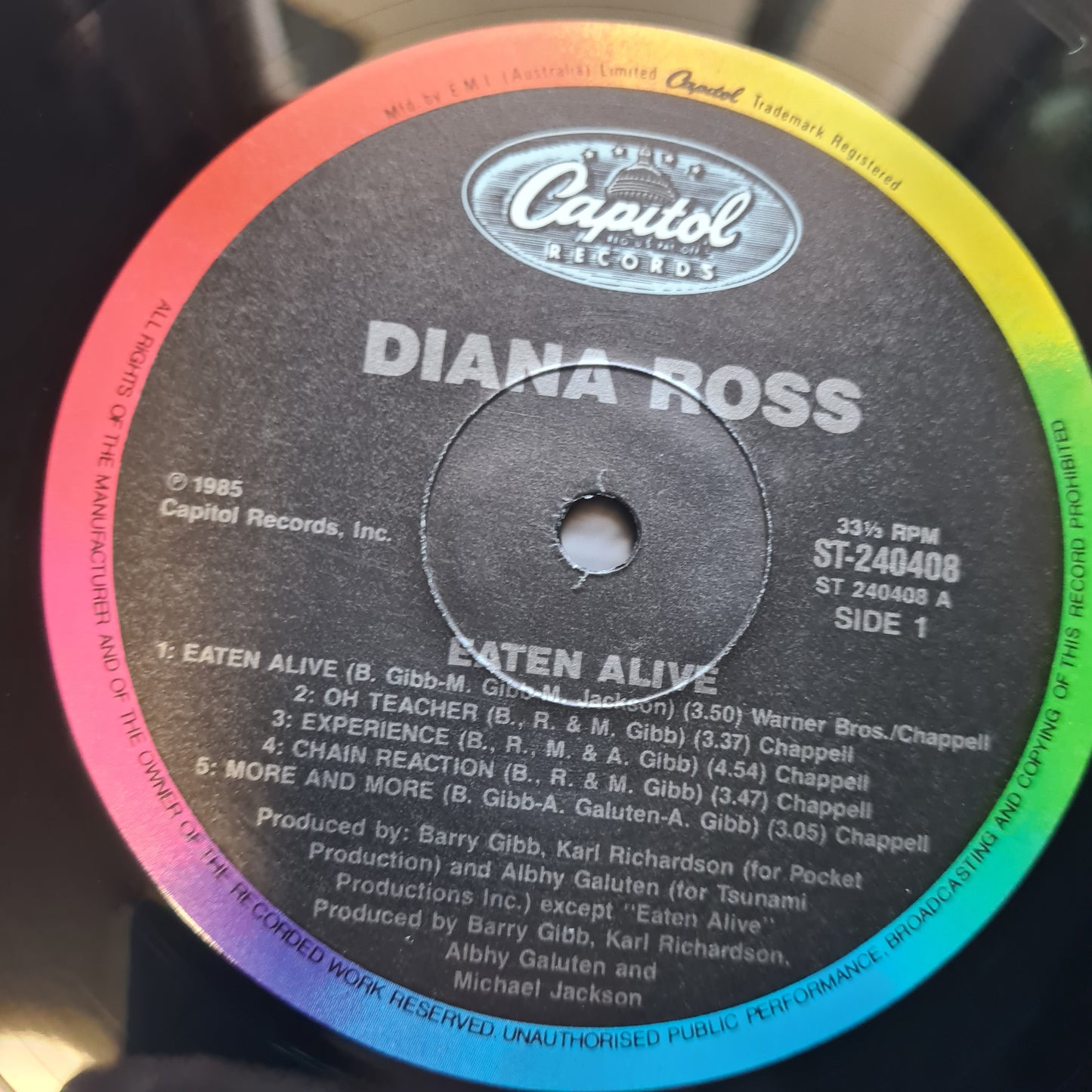 Diana Ross – Eaten Alive - 1985 - Vinyl Record LP (near mint)