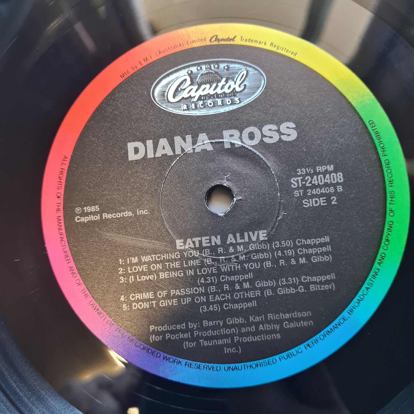 Diana Ross – Eaten Alive - 1985 - Vinyl Record LP (near mint)