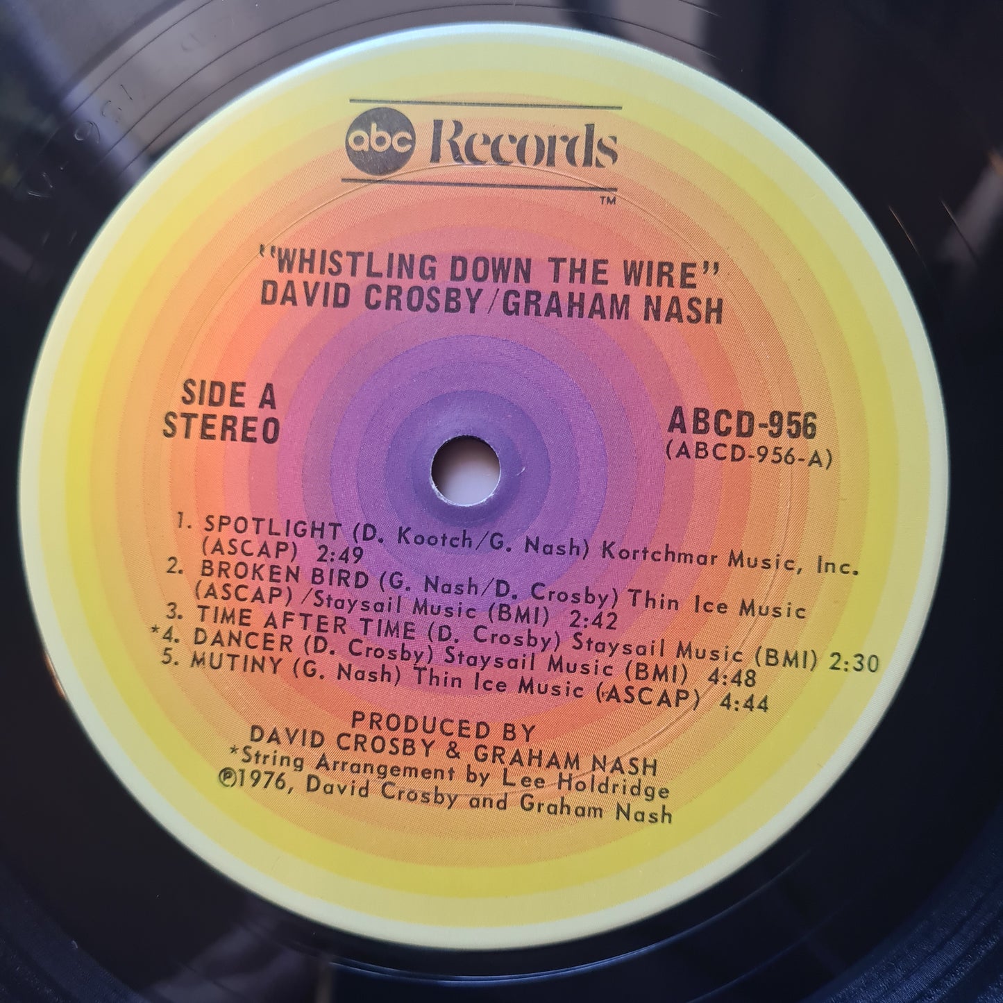 Crosby & Nash – Whistling Down The Wire - 1976 - Vinyl Record LP