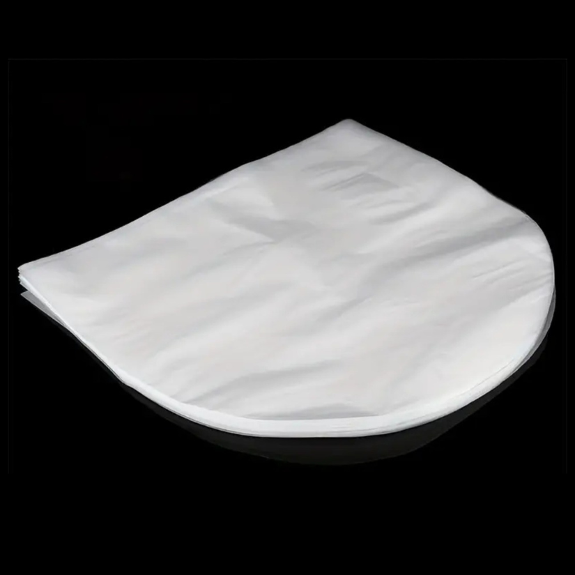 100 Pack- Durable 7" Inner Record Sleeves for 45 Singles