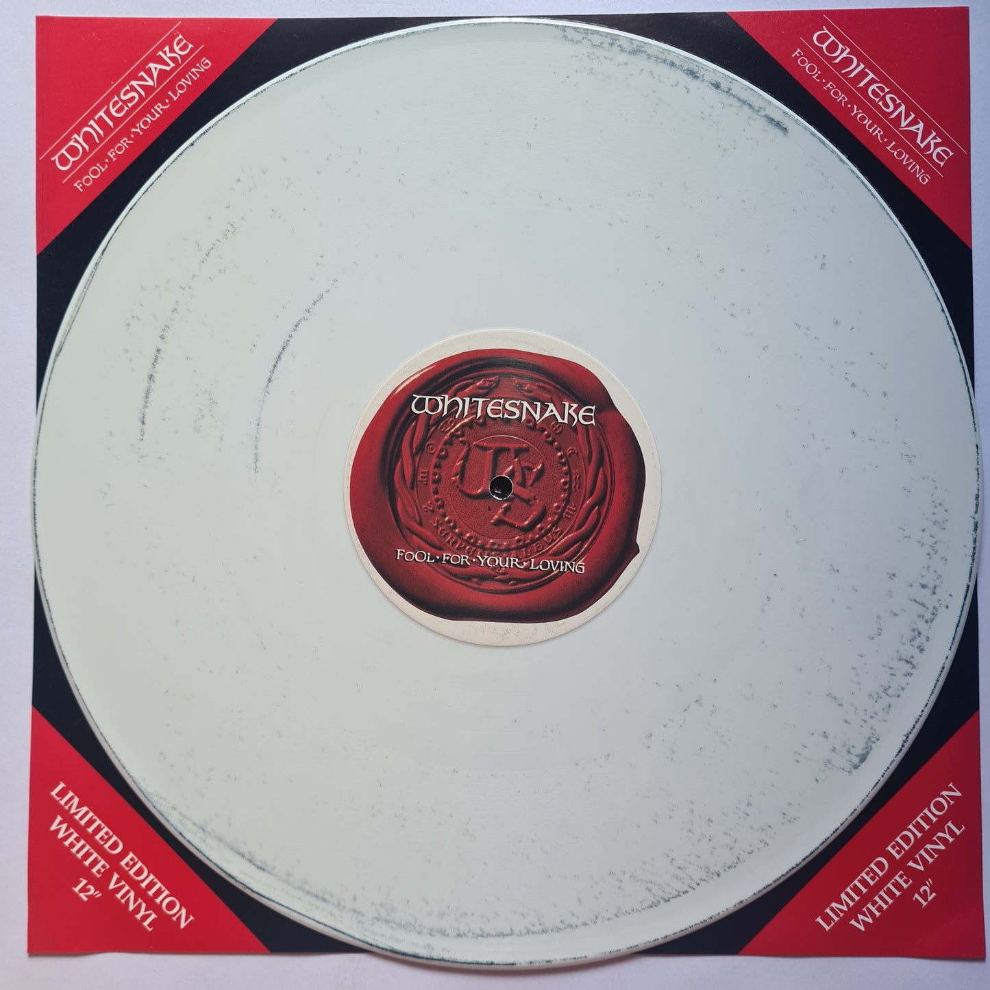 Whitesnake – Fool For Your Loving - 1989 - Vinyl Record (White vinyl Maxi Single)