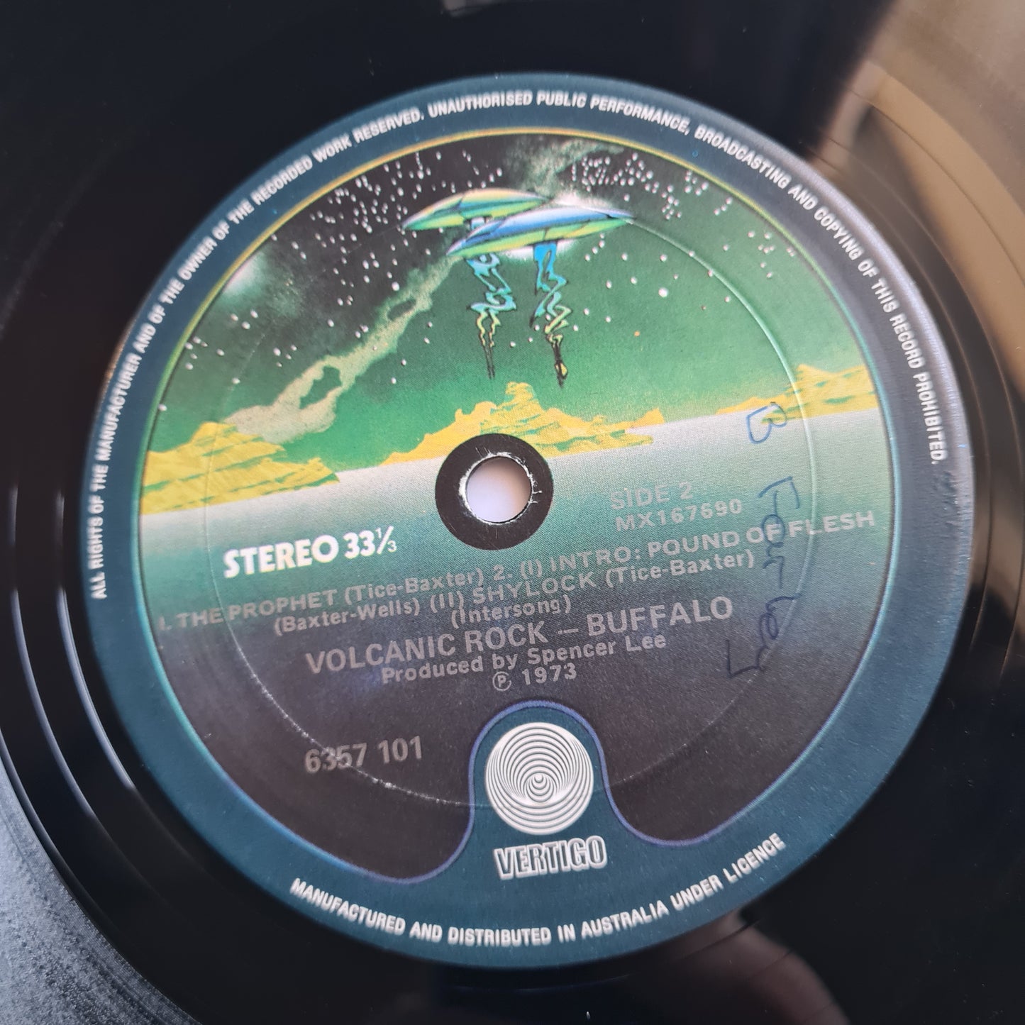 Buffalo – Volcanic Rock- 1973 (2nd Pressing, vertigo spaceship label - Vinyl Record LP (Gatefold)