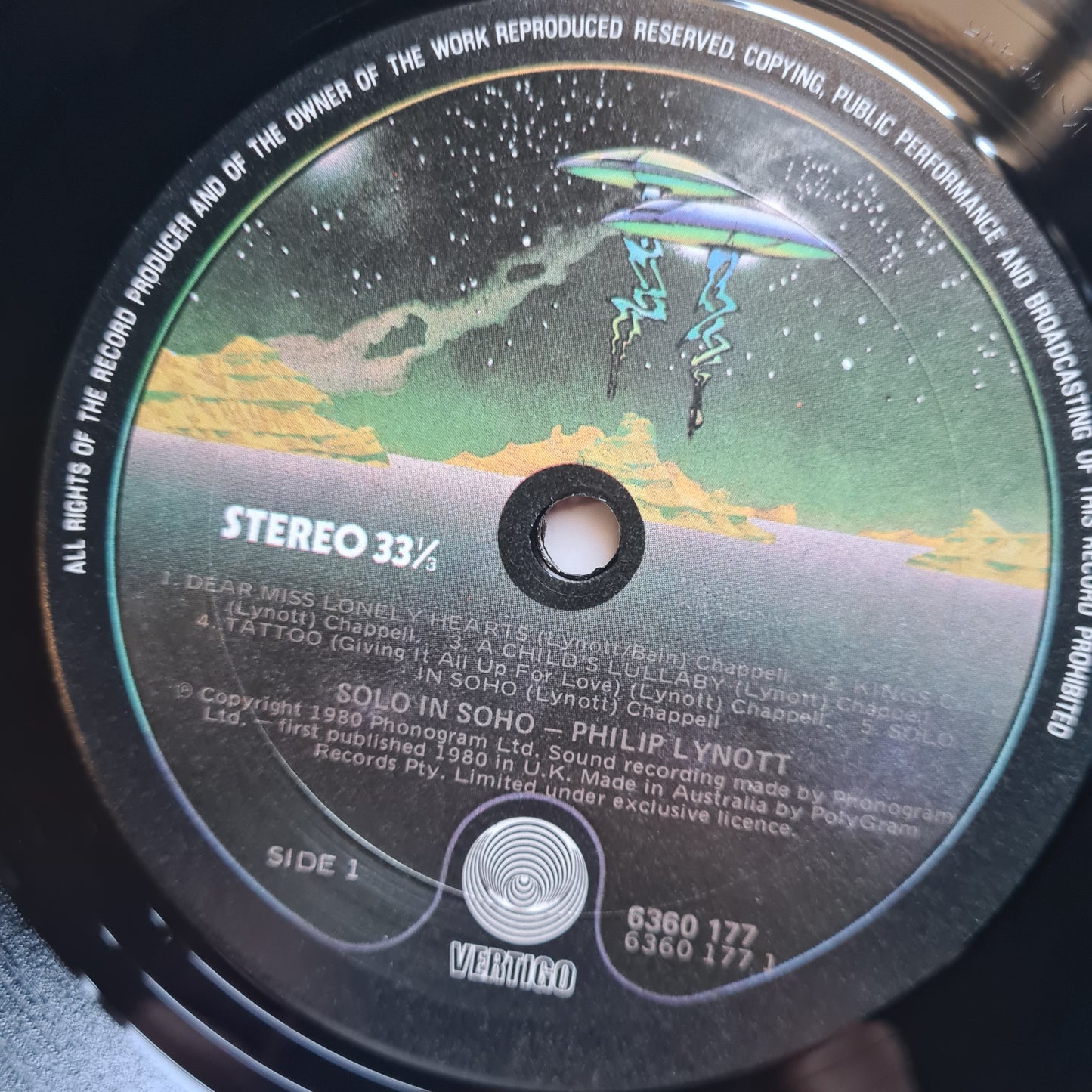 Phil Lynott (Thin Lizzy) – Solo in Soho - 1980 - Vinyl Record LP