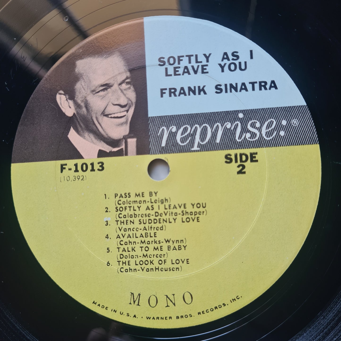 Frank Sinatra – Softly, As I Leave You (MONO) - 1964 - Vinyl Record LP (near mint)