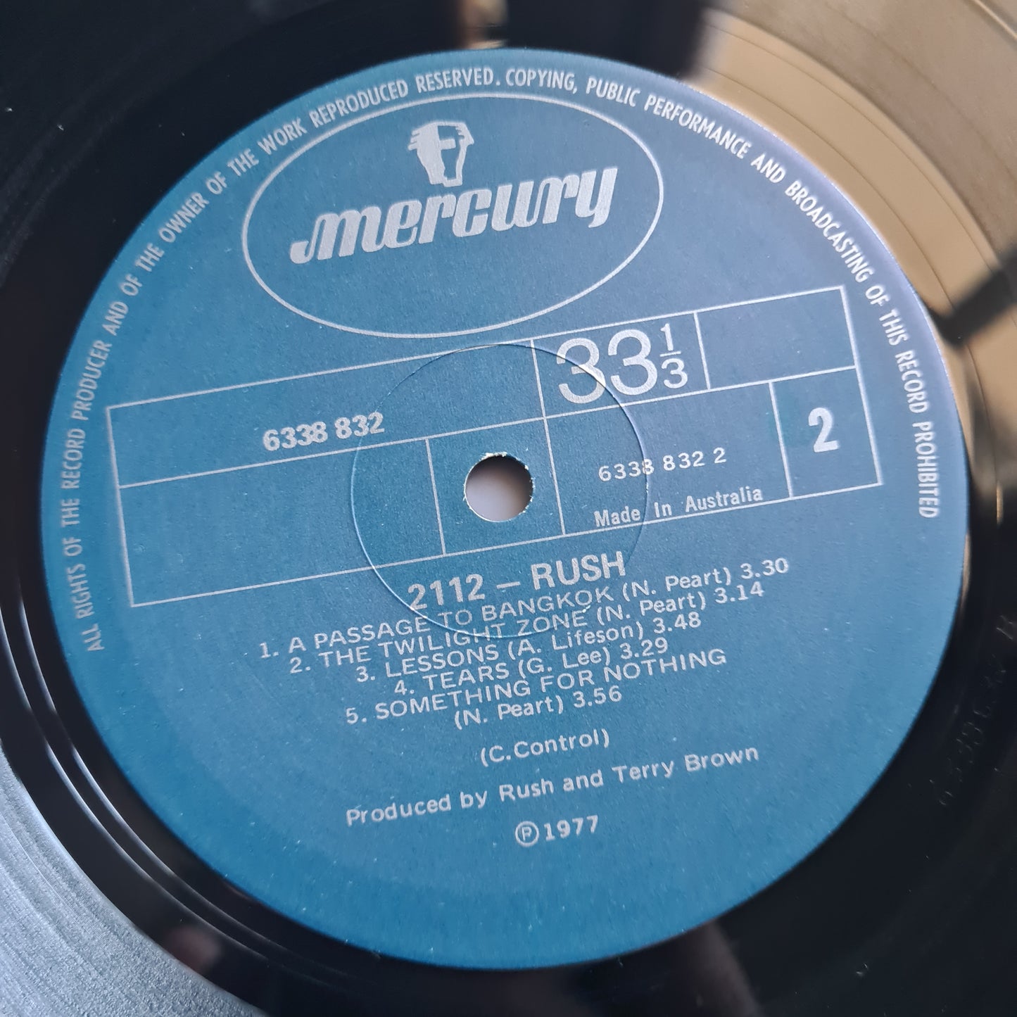 Rush – 2112 - 1976 (Australian Pressing) - Vinyl Record LP Gatefold