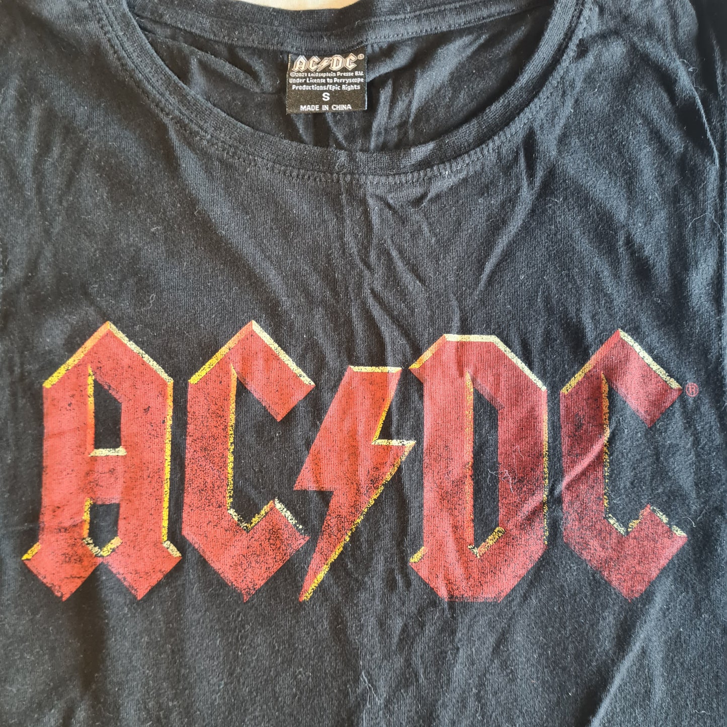 AC/DC | Red Logo | Size Small Sleeveless Shirt